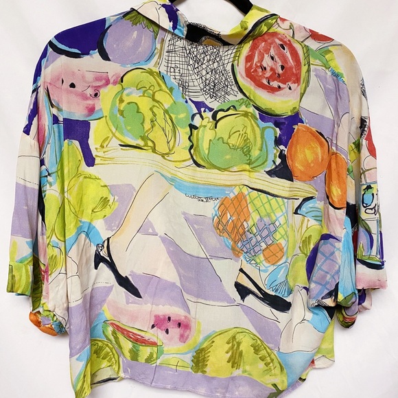 Funky ZARA Crop Button-Up - Picture 11 of 12